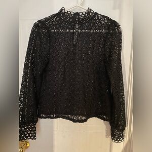 HM long sleeves lace blouse